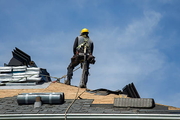 Professional Roof Installation technician working in Patchogue, NY